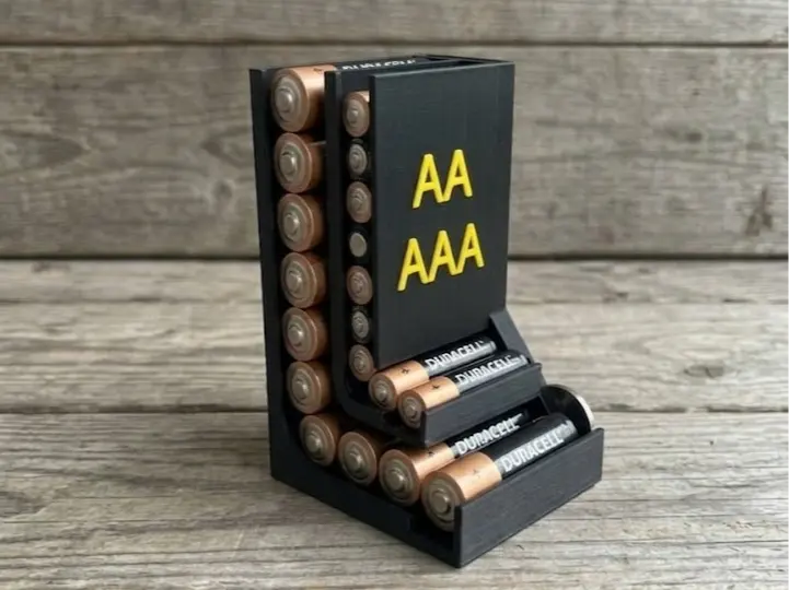 AA AAA Battery Holder by Tgn3D