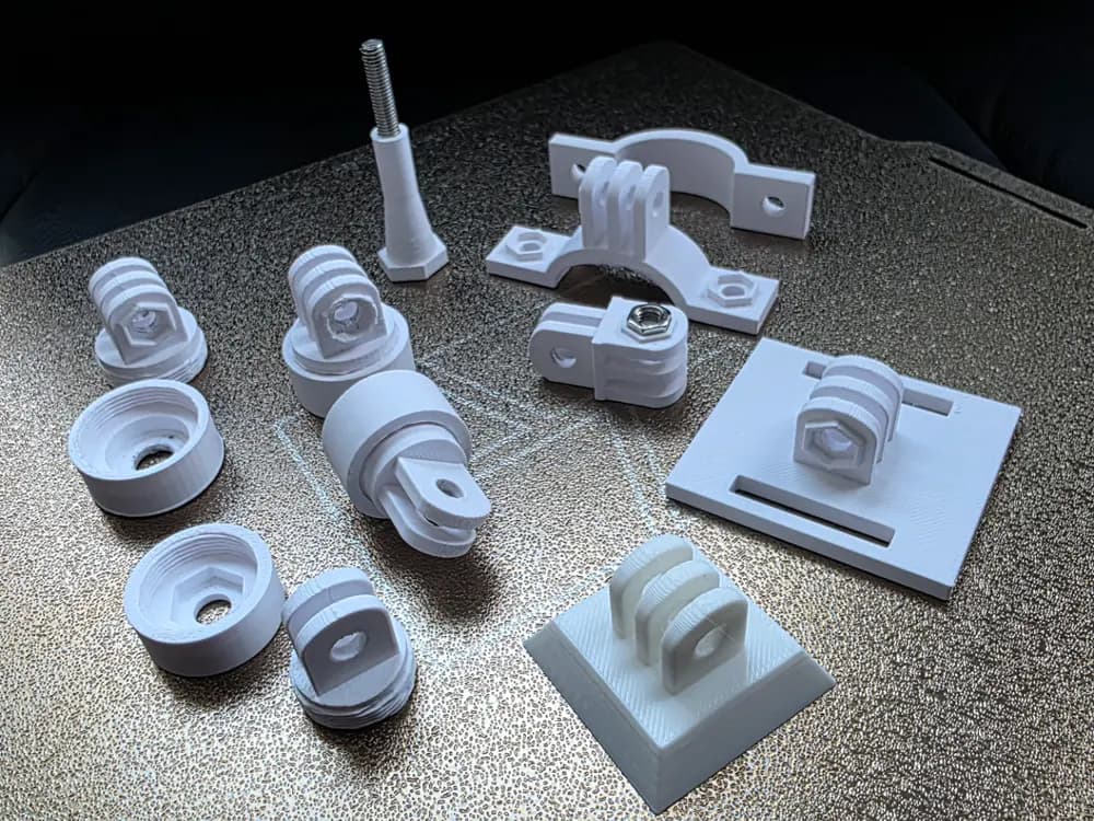 Action Mount Assembly for Tripod or Speaker Stand by 3D4u