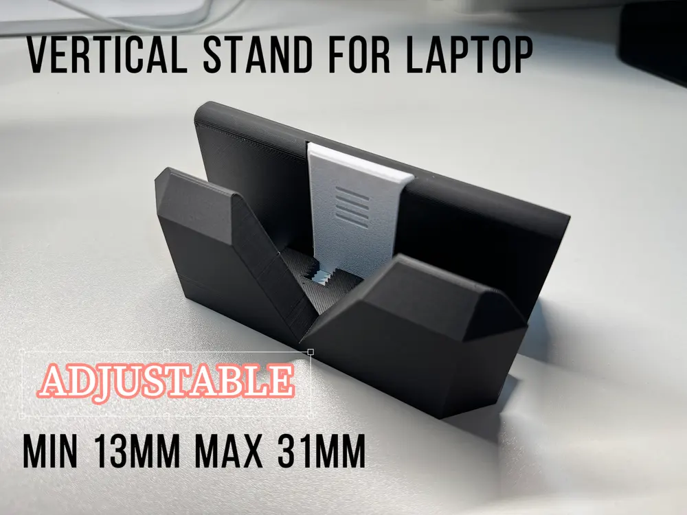 Adjustable Vertical Stand for Laptop by LiMake