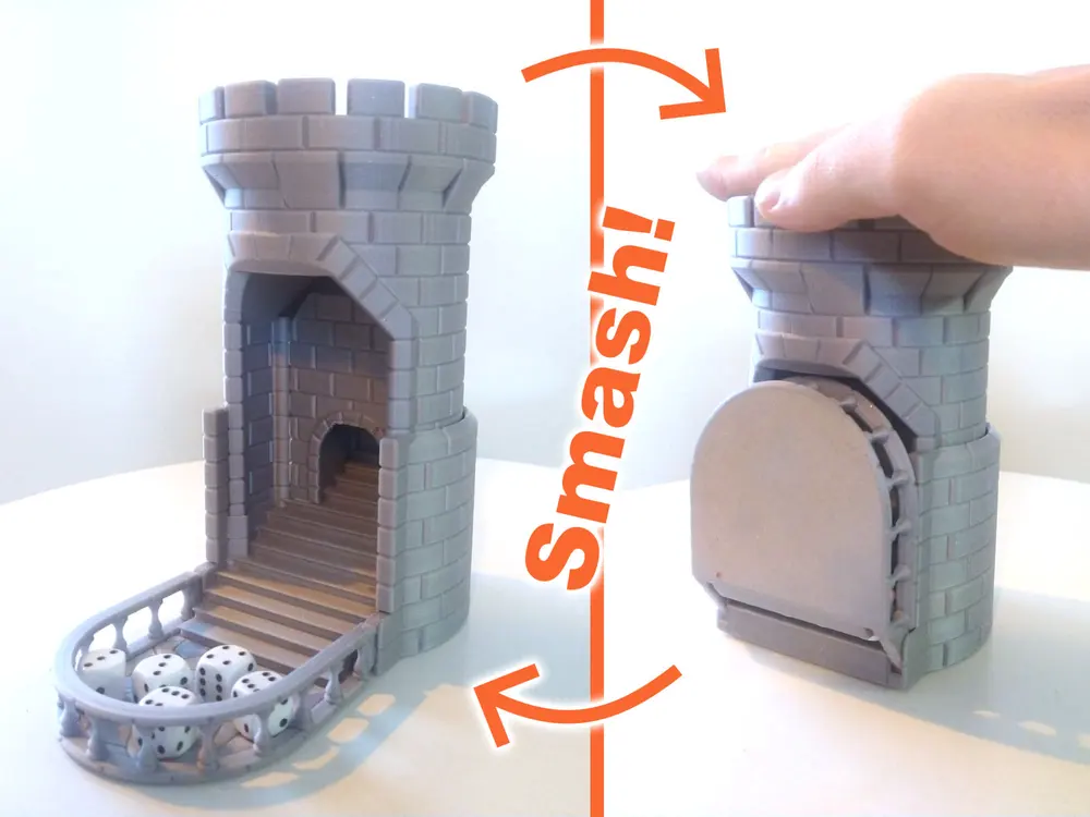 Auto-Reload Dice Tower by Rossero