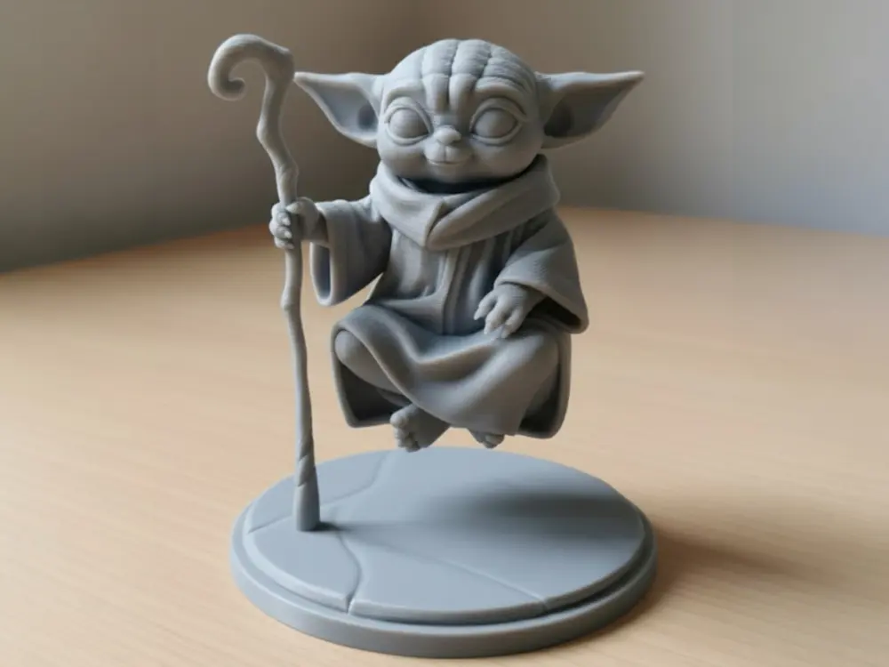 Baby Yoda Floating in the Air by Molder2k