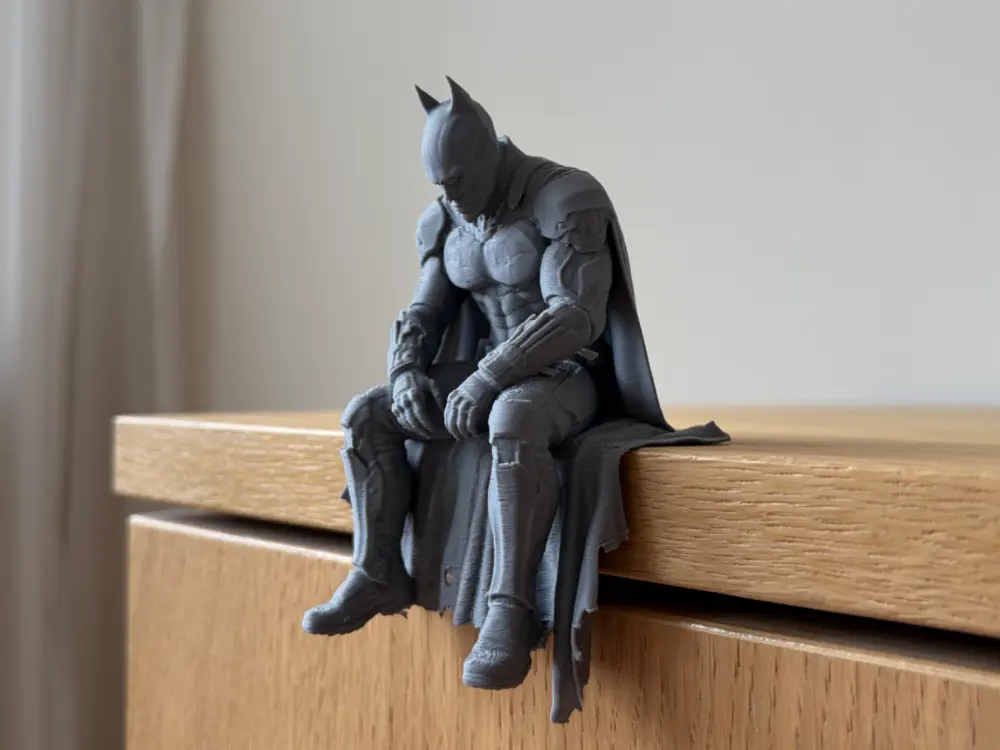 Batman Sitting on Ledge Figure by shredderrich