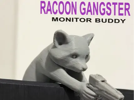 Buddy Monitor Raccoon Gangster by LGMAKERLAB