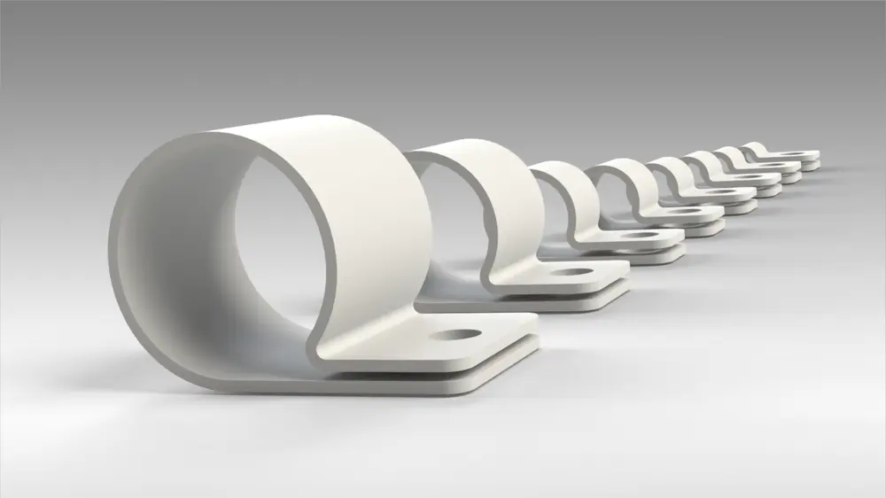 Cable Clamps Various Sizes P-Clips Management by 3D Print Masters Hub