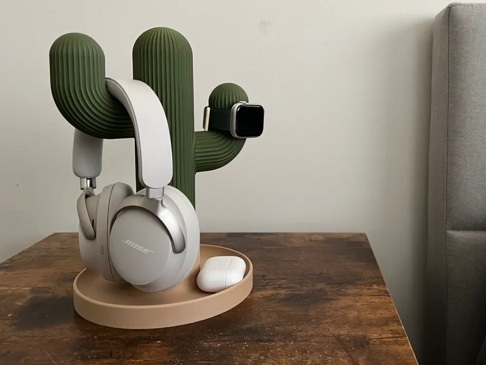 Cactus Headphone Stand by SpaceMan_03