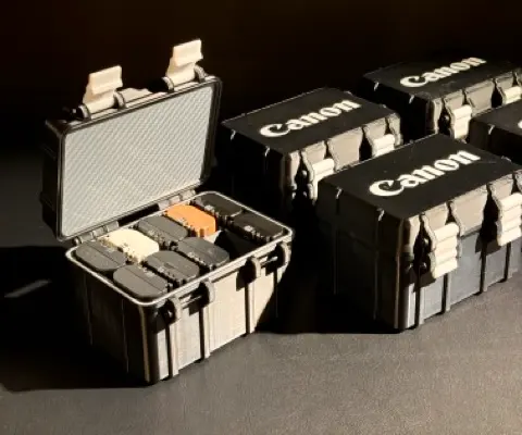 Canon LP-E6 Battery Case (10 Batteries) by 3D Film Parts