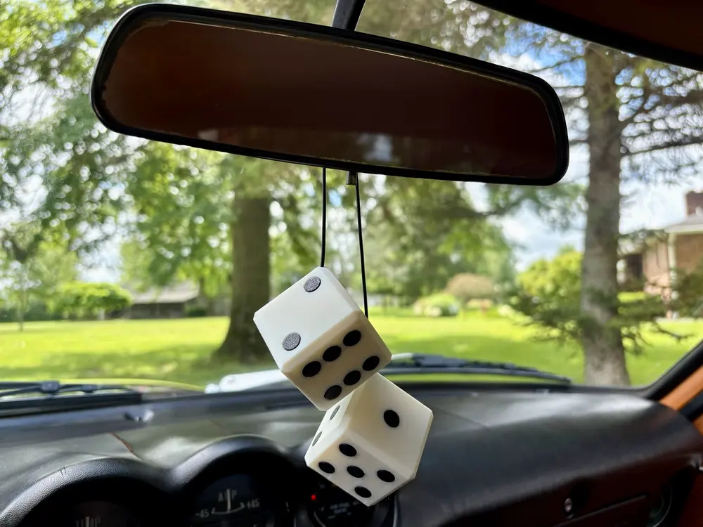 Classic Hanging Mirror Dice by MAX 3D DESIGN