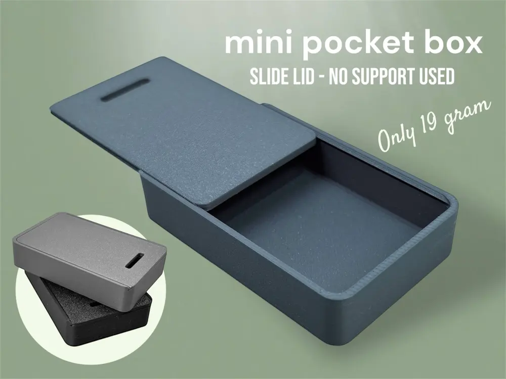Cool Mini Box with Sliding Lid by JensenCraft