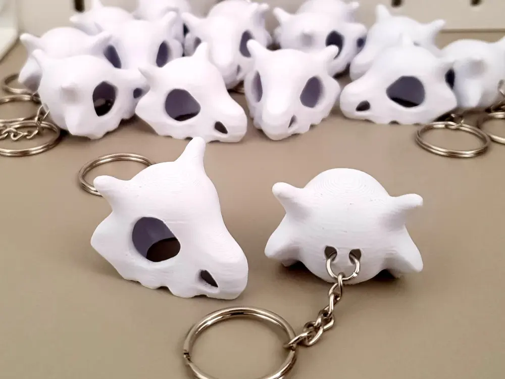 Cubone Skull Keychain by DC93