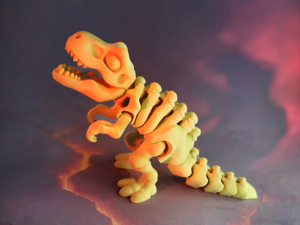 Flexi Skeleton T-Rex Dinosaur by PinkyWings