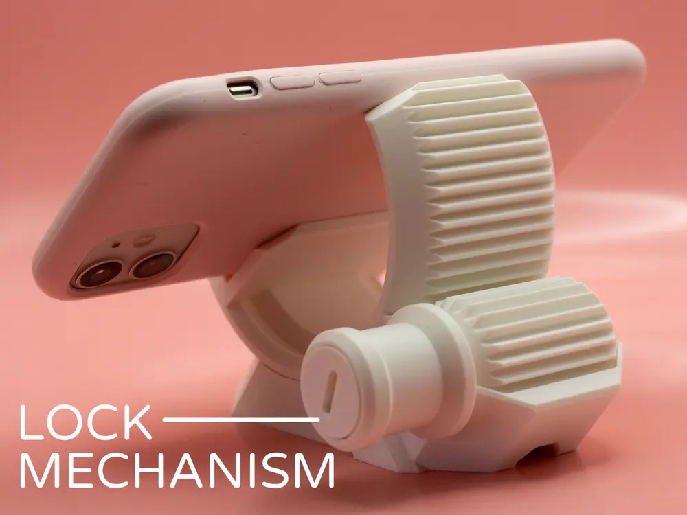 Gear Phone Stand Lock by Pork3D.com by Pork3D