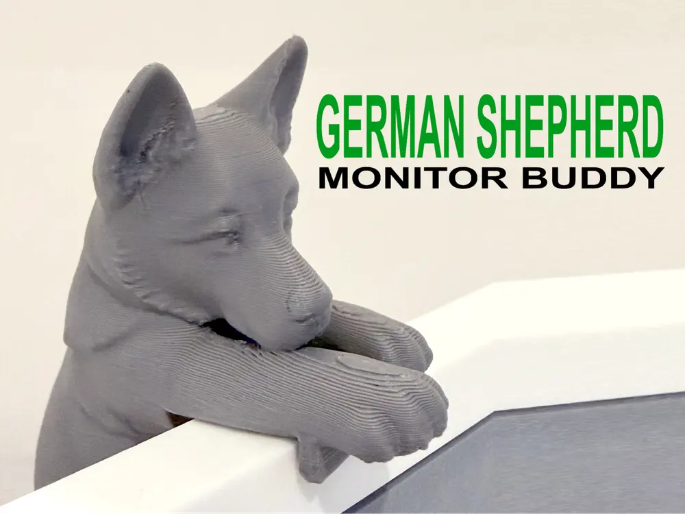 German Shepherd Pup Monitor Buddy by CanadianOpus
