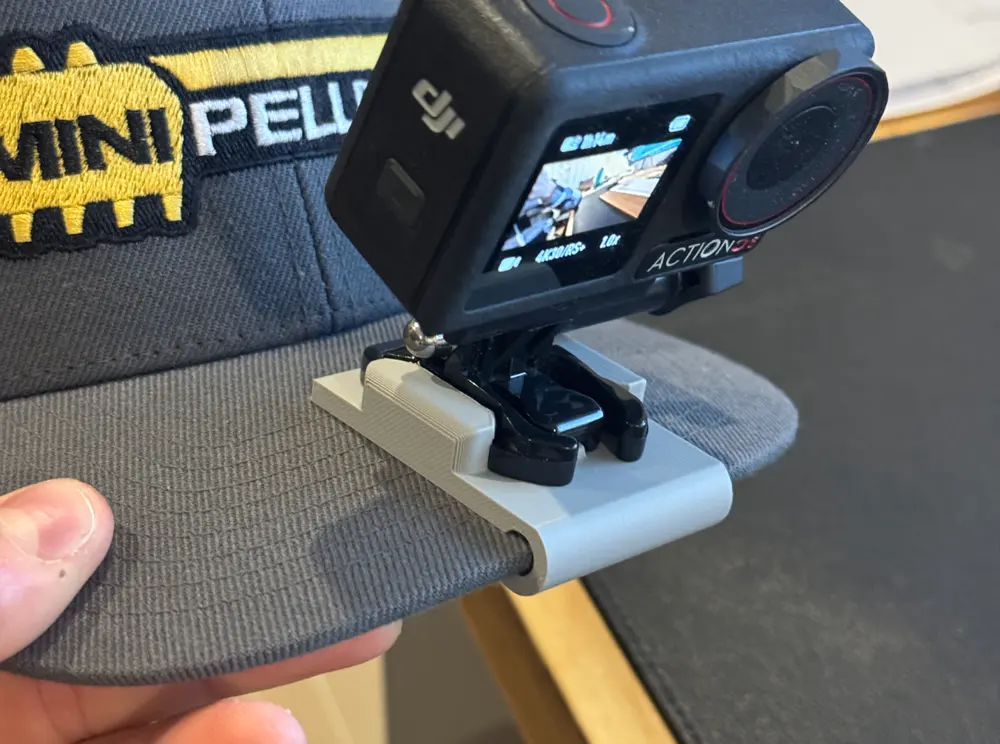 Gopro DJI Action Hat Clip Mount (Head Mount) by Mateo