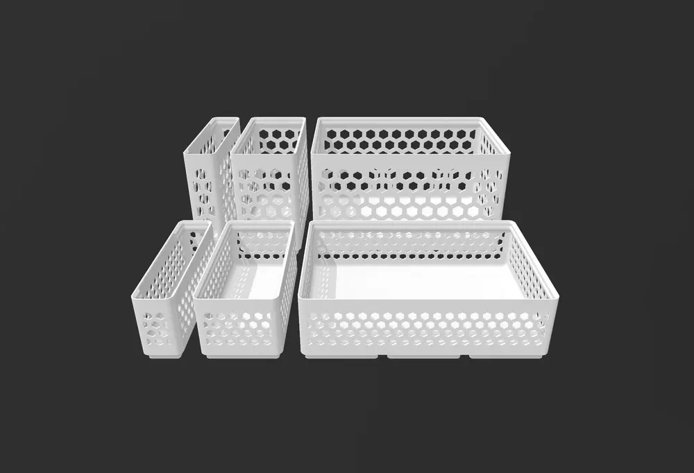 Gridfinity Hex Bins by ostat