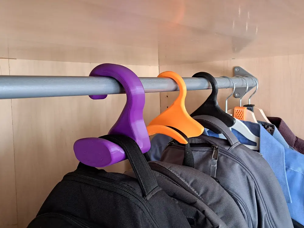 Heavy-Duty Bag and Coat Hanger by SD-3D