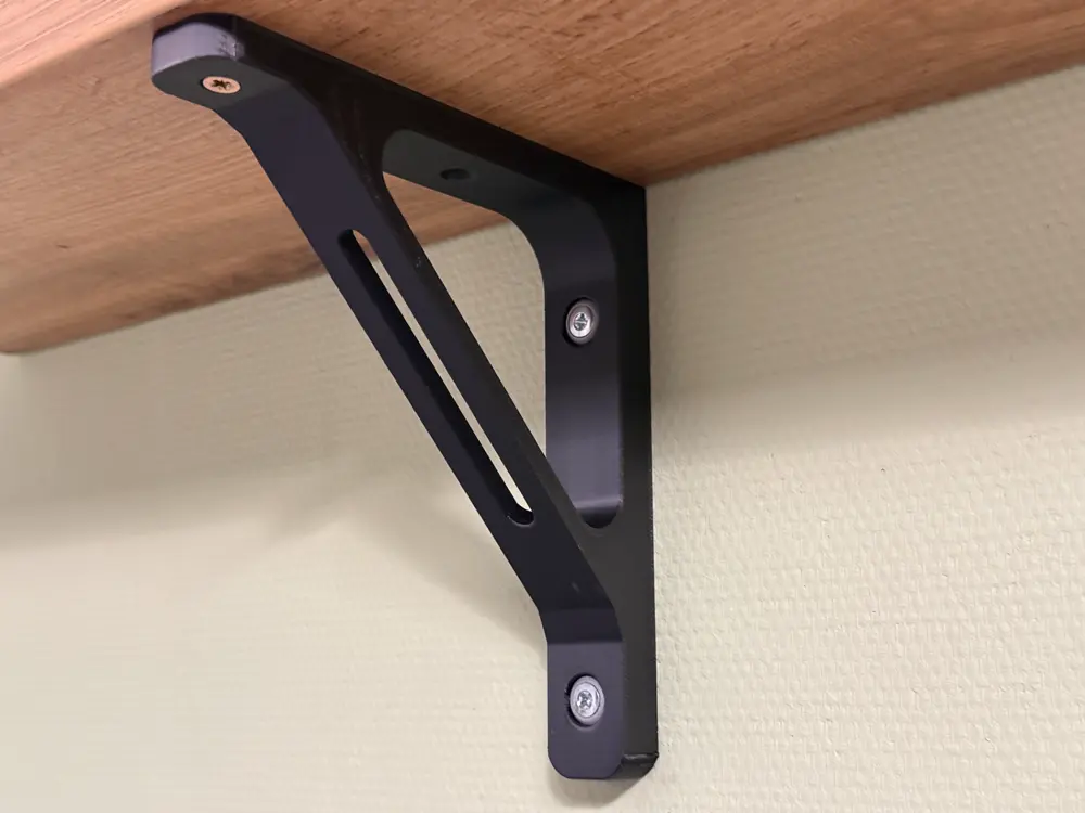 Heavy-Duty Reinforced Shelf L-Bracket by Ka/\/\il