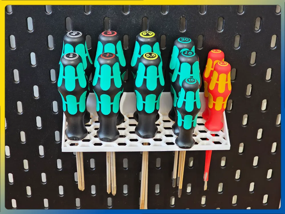 Hex Universal Screwdriver Holder for IKEA Skadis by AU3D