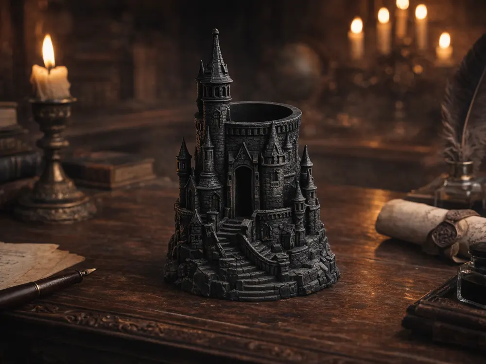 Hogwarts Pen Holder by Tibesti3d