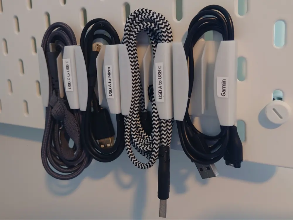 IKEA Skadis Cable Holder by weimeng