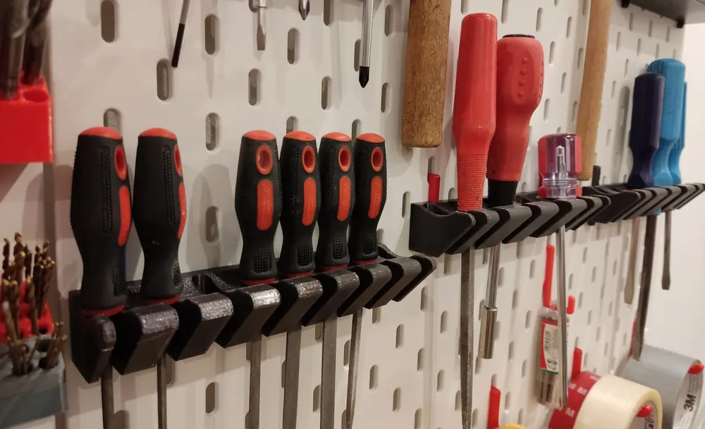 IKEA Skadis Holders for Screwdrivers / Files by Nufajs