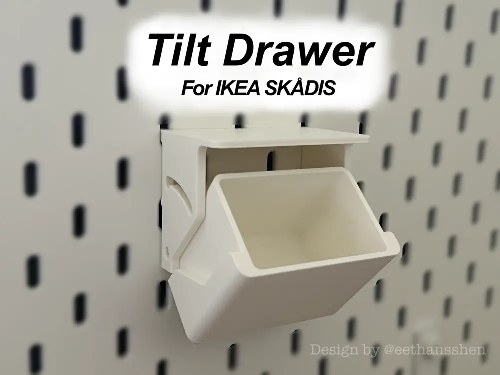IKEA Skadis Tilt Drawer by eethansshen