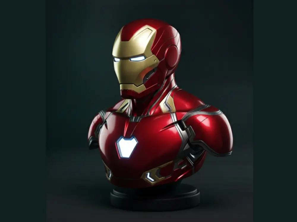 Iron Man Bust by 3D_Ash