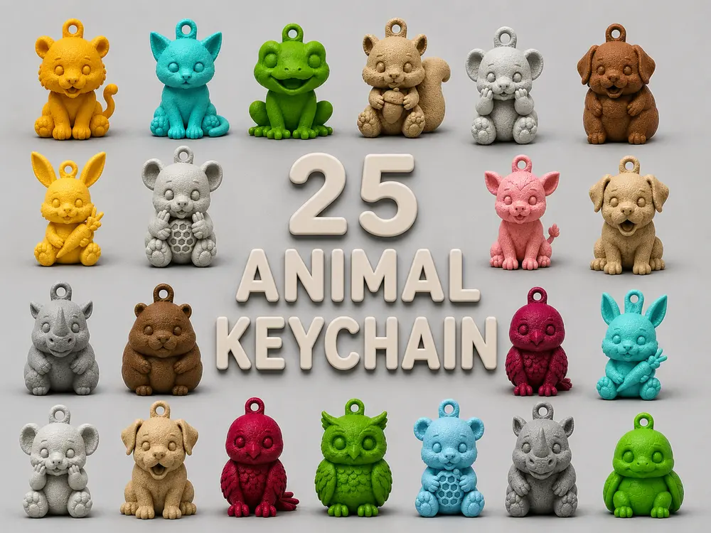 Keychain Collection All in One 25 Packs by Katkad3d