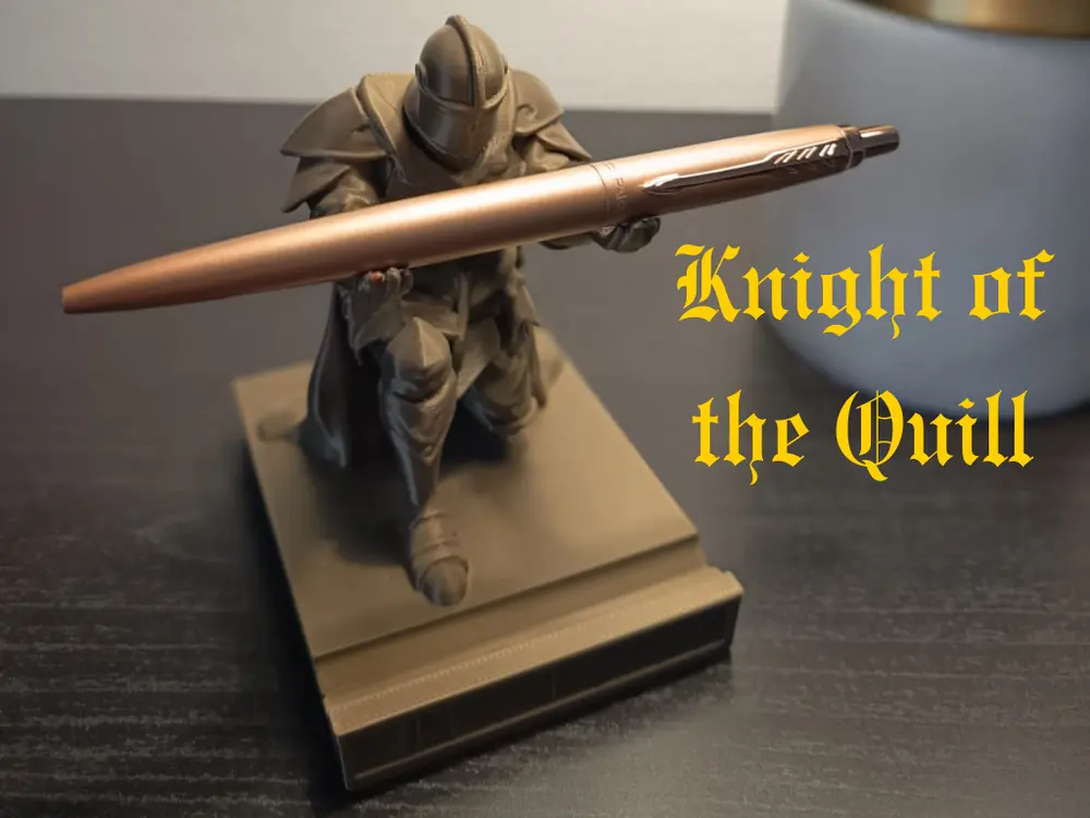 Knight of the Quill Pen Holder by Sny44