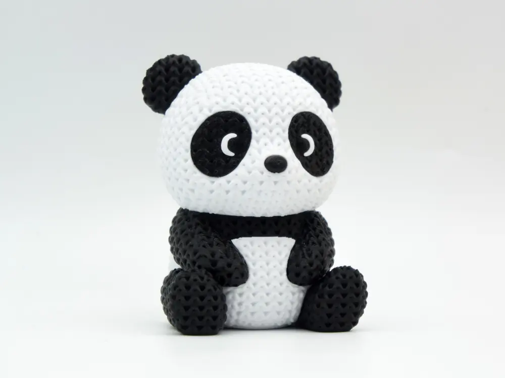 Knitted Panda Figure by Smoggy3D