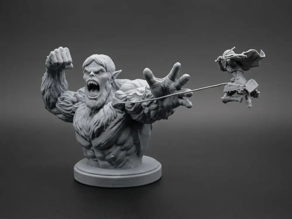 Levi Vs Beast Titan Diorama by Pirus