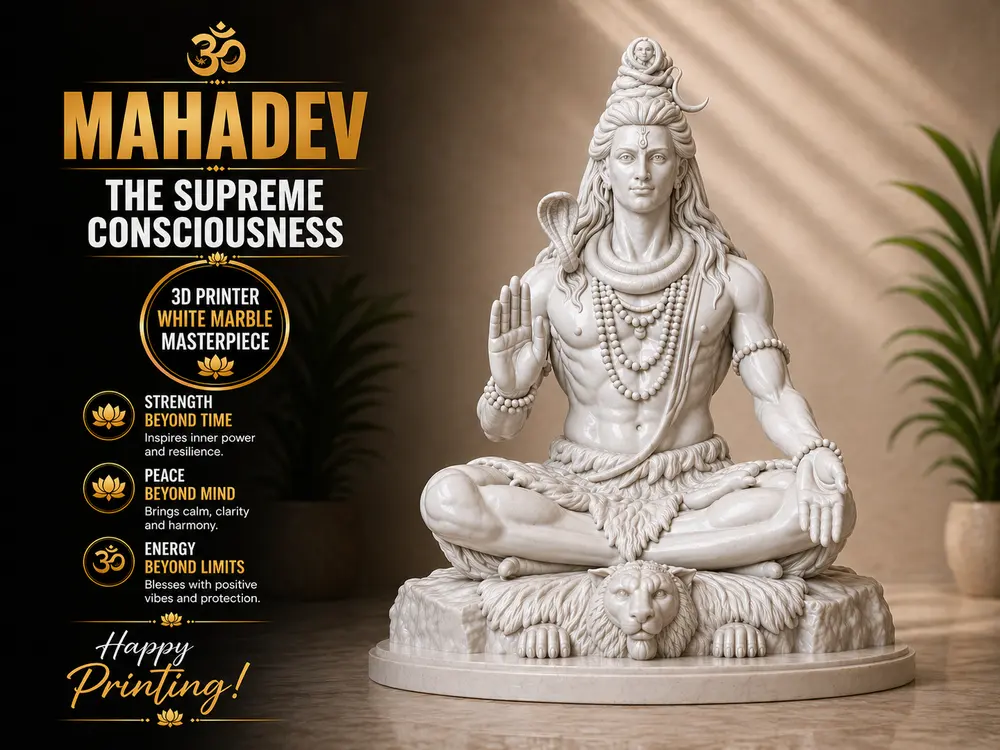 Lord Shiva Statue by YGEN Sculpt Studio