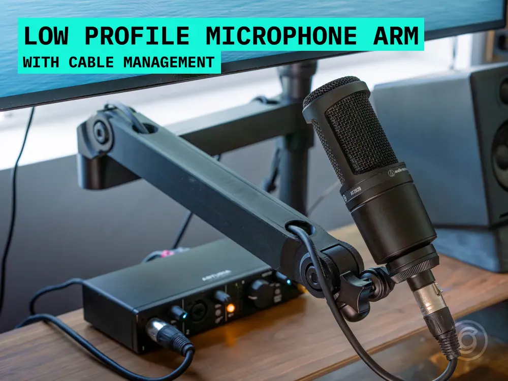 Low Profile Microphone Arm by sla.studio