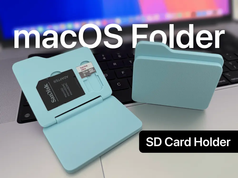macOS Folder SD Card Holder by Bas van der Ploeg