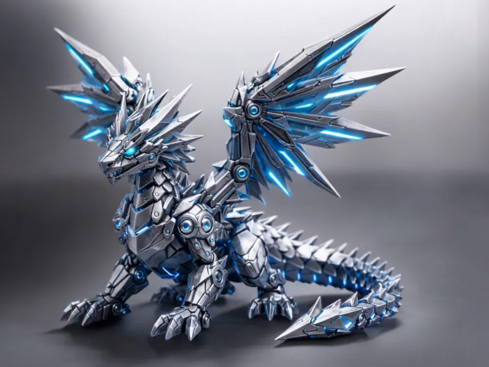 Mechanical Crystal Dragon by Doxico