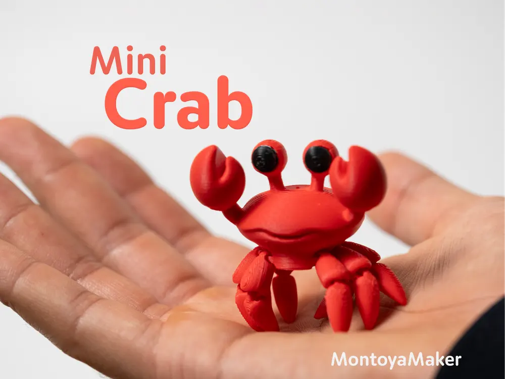 Mini Crab - Articulated & Keychain by 🔵 MontoyaMaker