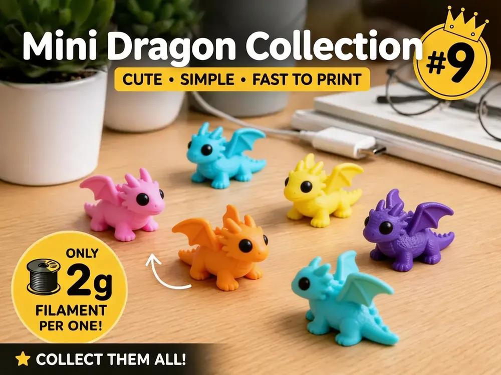Mini Dragon Fidget by 3d Beast
