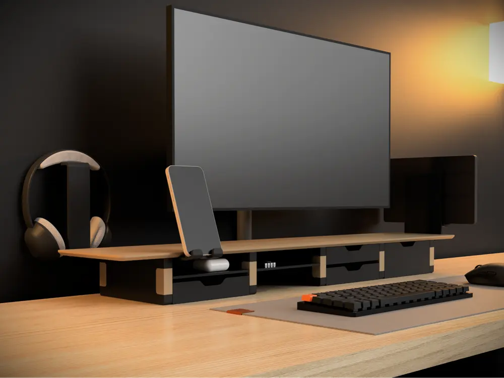Modular Desk Shelf by Robota