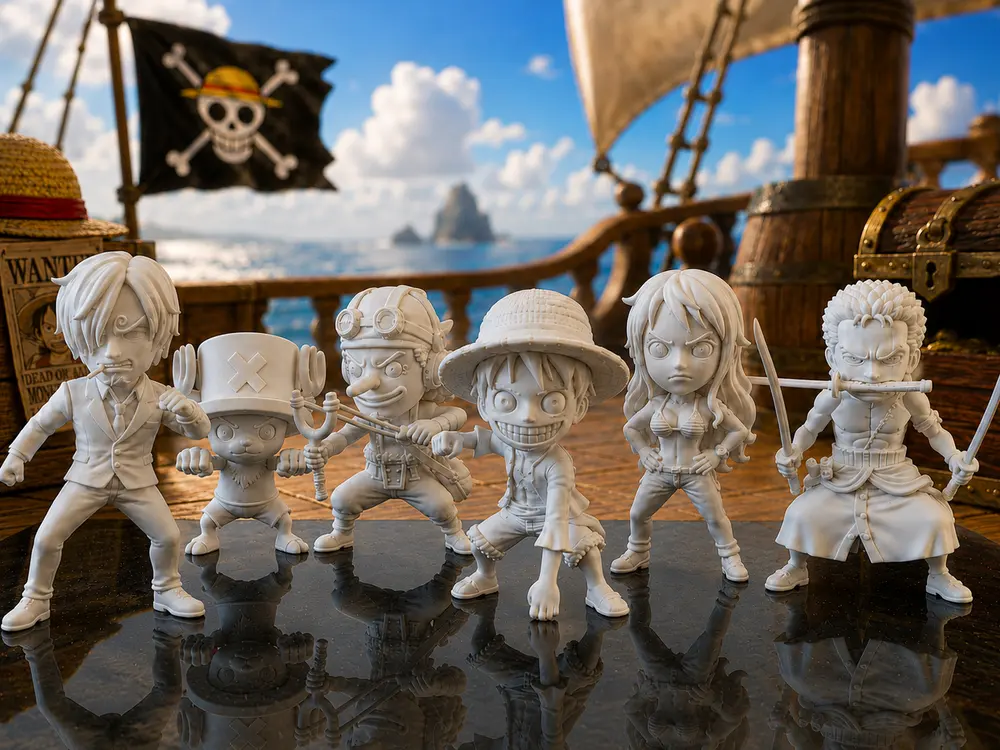 One Piece: Complete Chibi Style Crew Set by Clean Studio