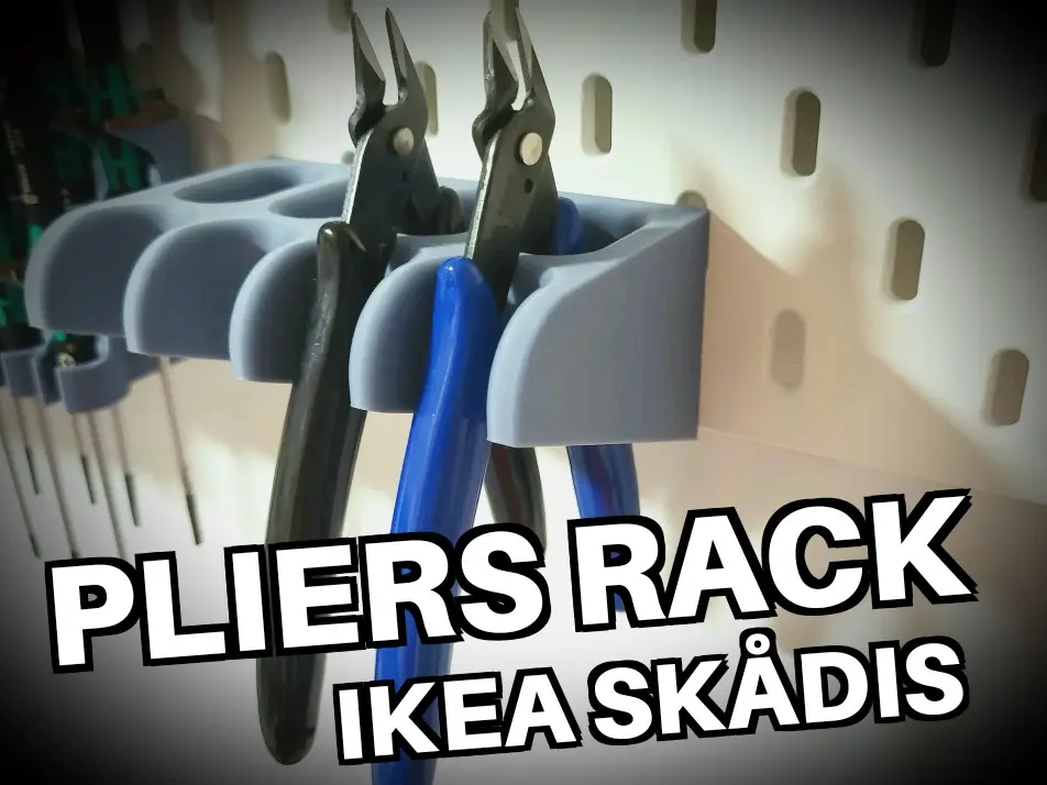 Pliers Rack / Holder / Organizer by ShopTeacher