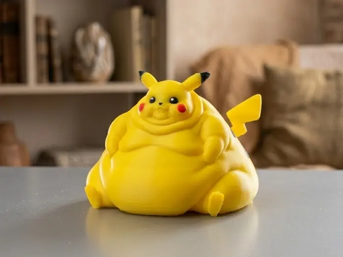 Pokemon Fat Pikachu by UROB3D