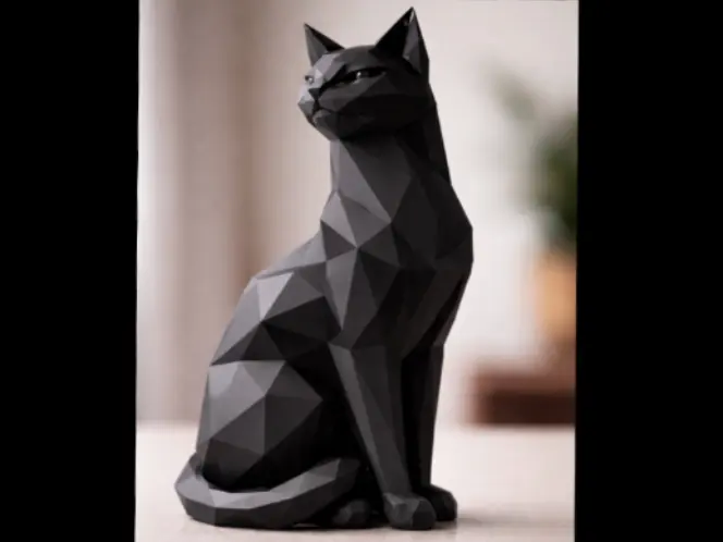 Polygonal Cat by fabiojmad