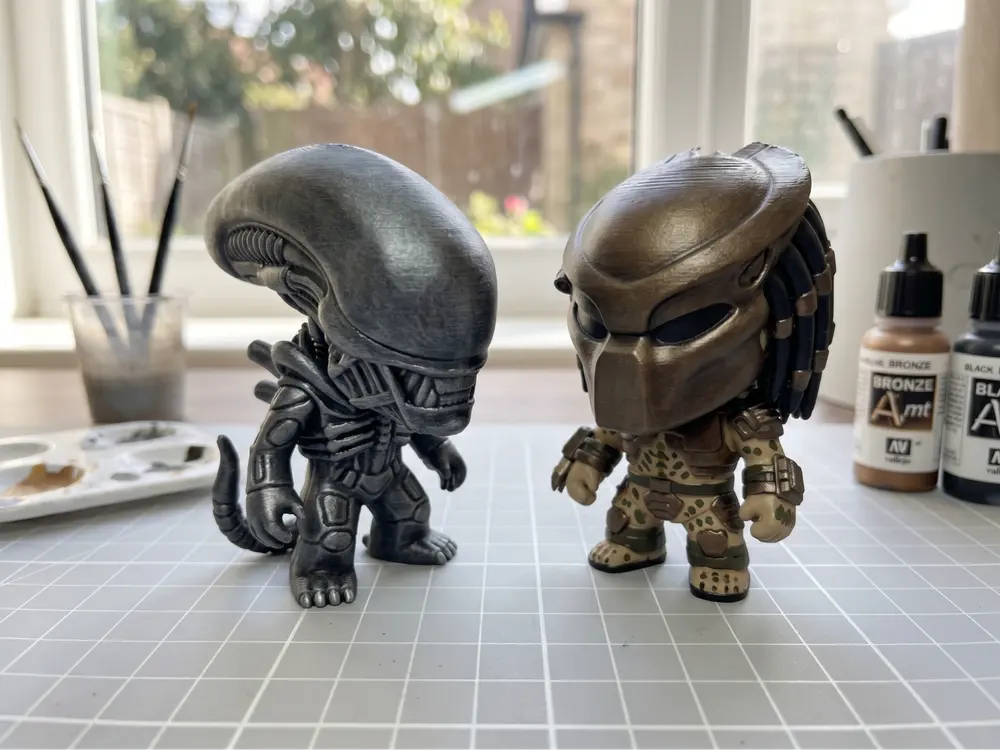 Predator and Alien Chibi Set by NovaCrafter