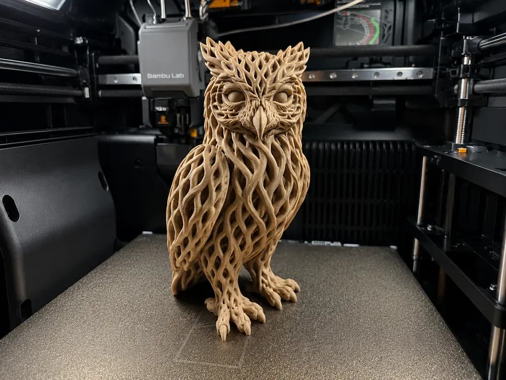 Rootwoven Owl Figure by DElex3D