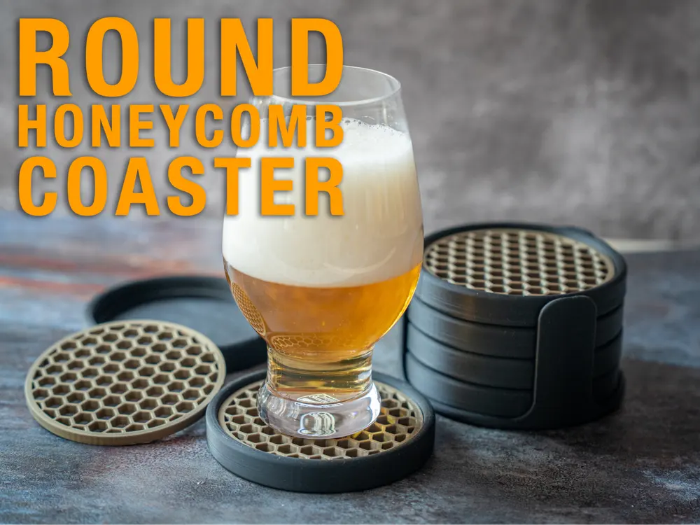 Round Honeycomb Coaster by Anders Gustavsson