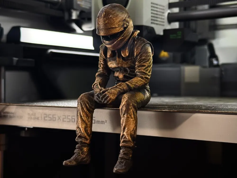 Sad F1 Driver Ledge Sitter by ShapeShift 3D Creations