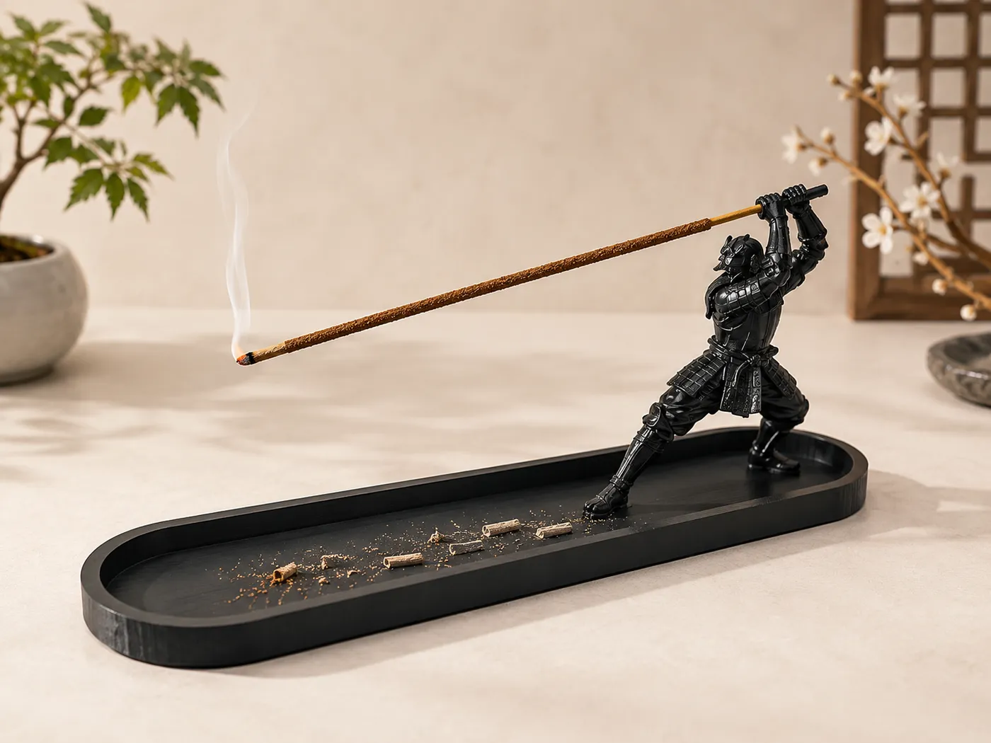 Samurai Sword Incense Holder by SlowPrints3D