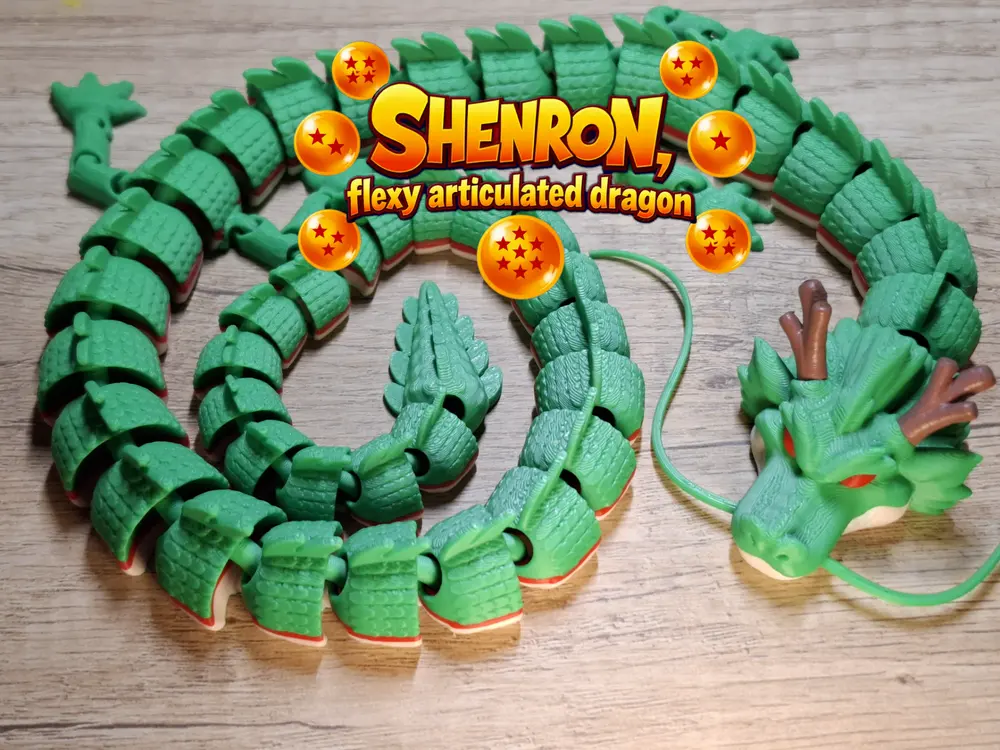 SHENRON Flexy Articulated Dragon by Pandart3D
