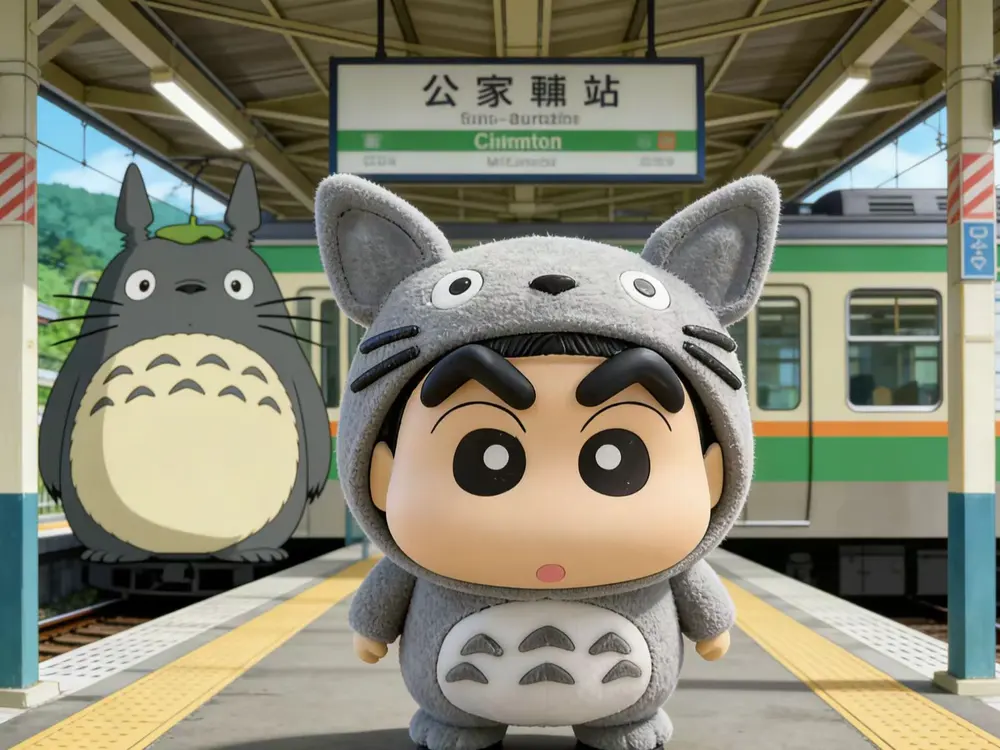 Shinchan as Totoro by TODO