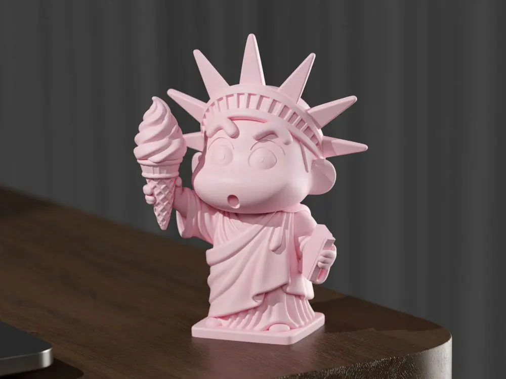 Shinchan Statue of Liberty by bigezan