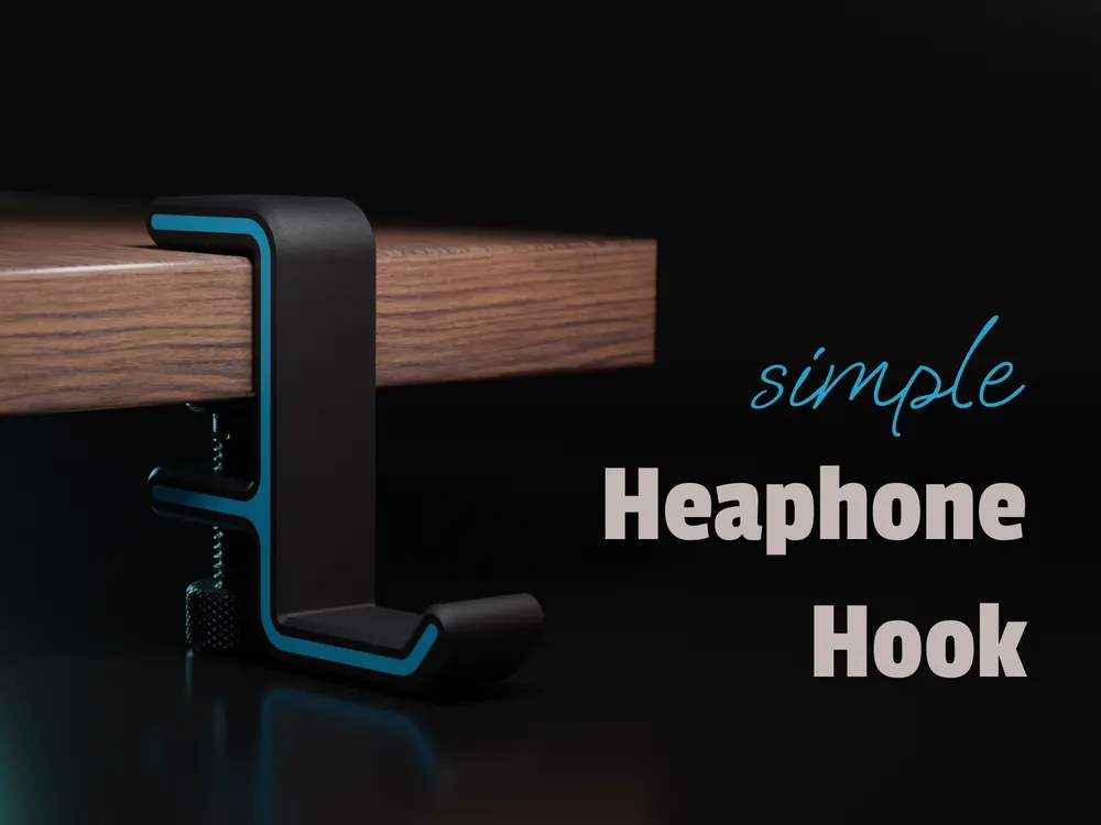 Simple Headphone Hook by ngprint